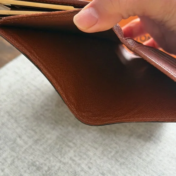 Louis Vuitton Monogram Canvas Snap Card Holder in Brown & Gold - Picture 15 of 15